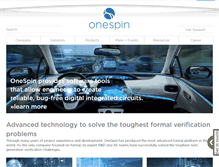 Tablet Screenshot of onespin.com